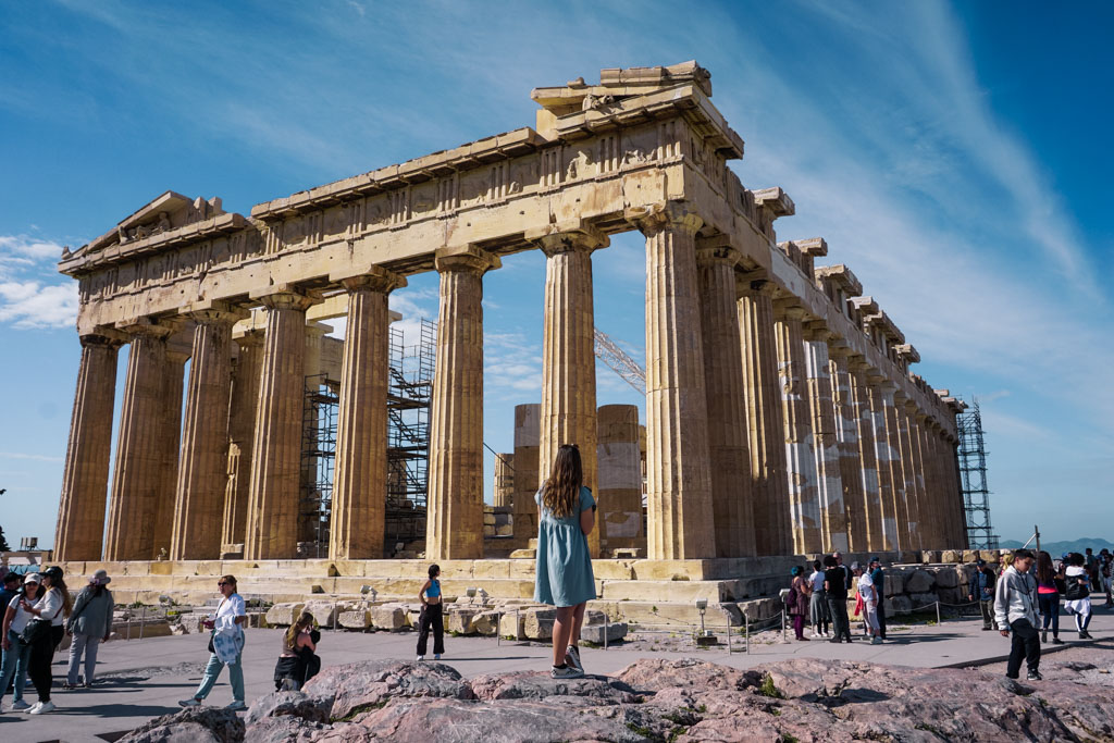 Visiting the Acropolis in Athens Greece