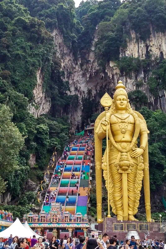 The famous Batu Caves
