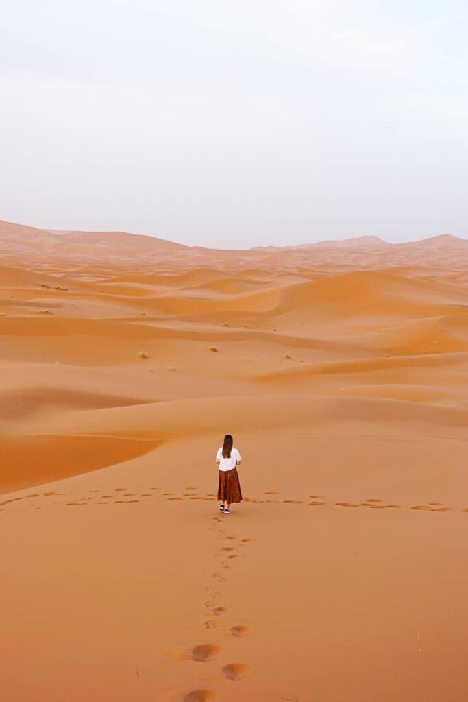 The Sahara Desert in Morocco