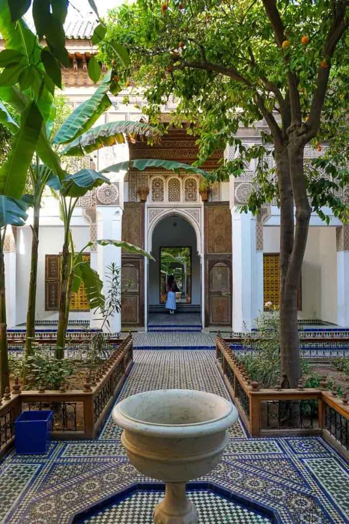 The garden of Bahia Palace