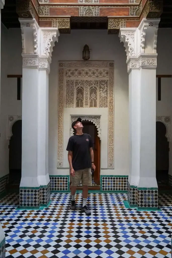 The rooms in Ben Youssef Madrasa