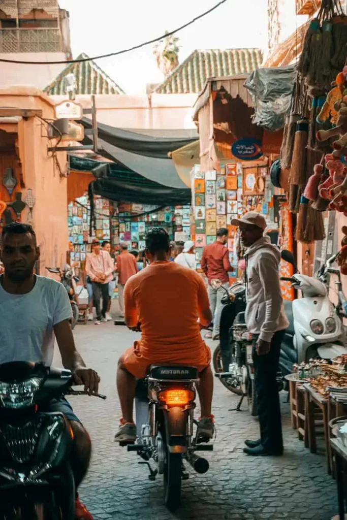 Motorbikes in the Medina