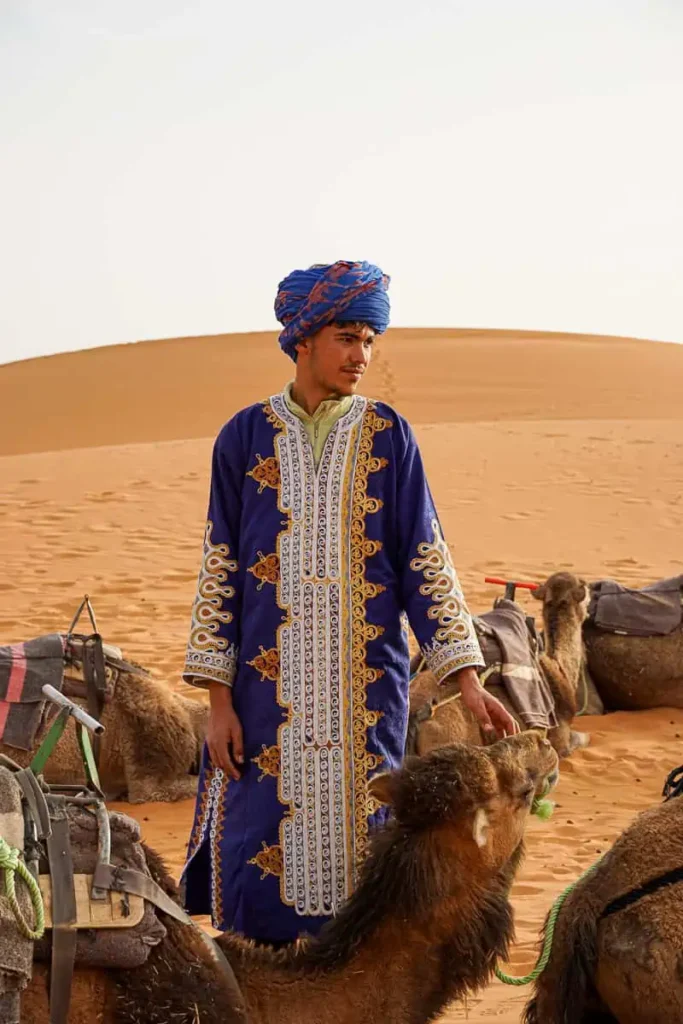 Locals in the Sahara Desert