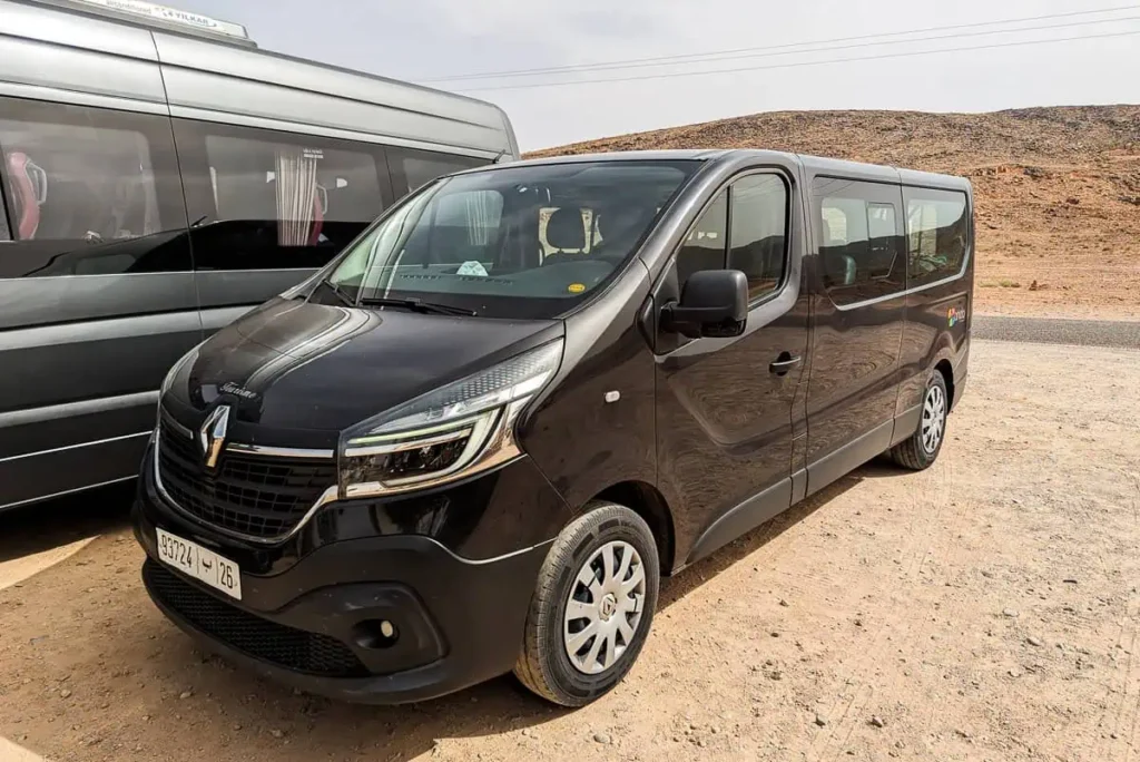 Our minivan for our Sahara Desert Tour