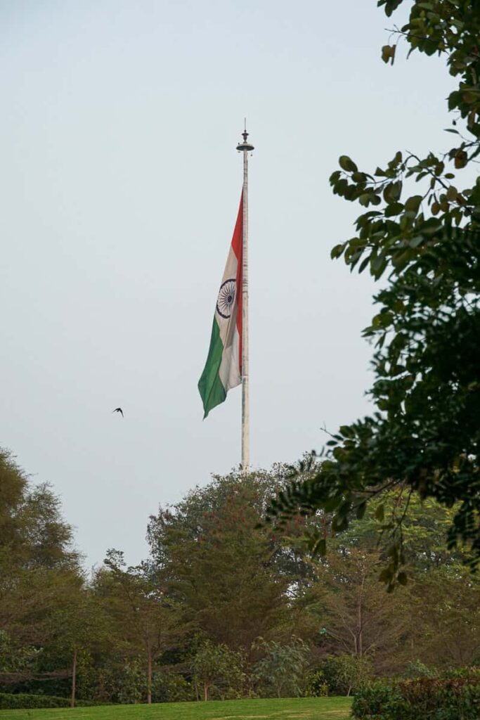 Indian flag in Central Park