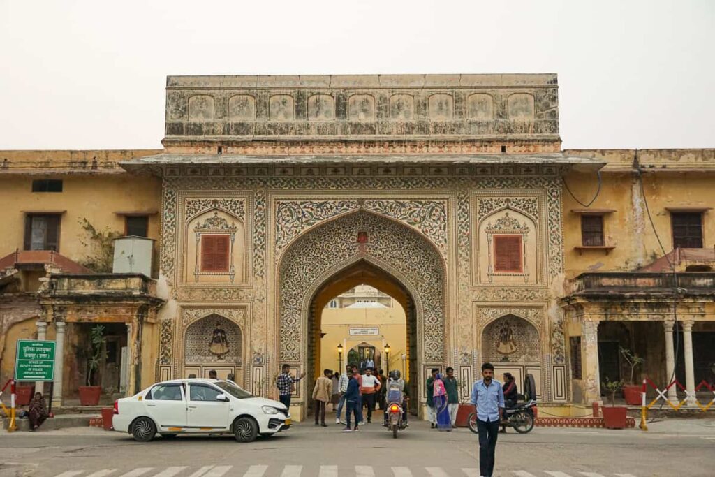 Outside of Jaipur's City Palace