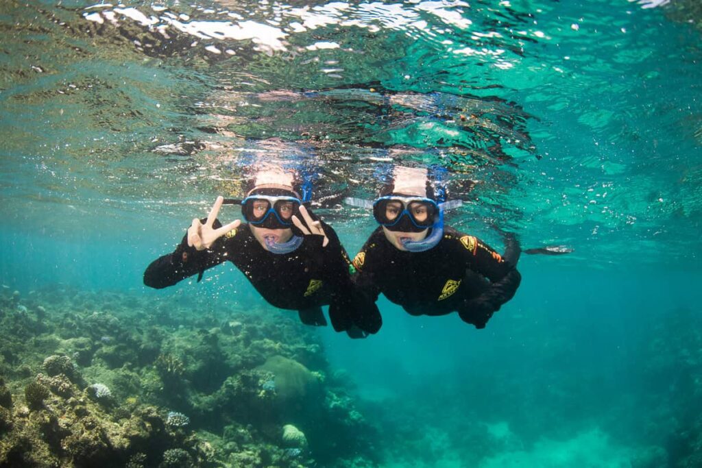 Snorkelling in the Great Barrier Reef